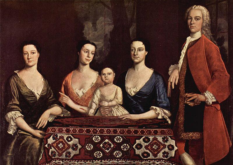 Robert Feke Familienportrat des Isaac Royall France oil painting art